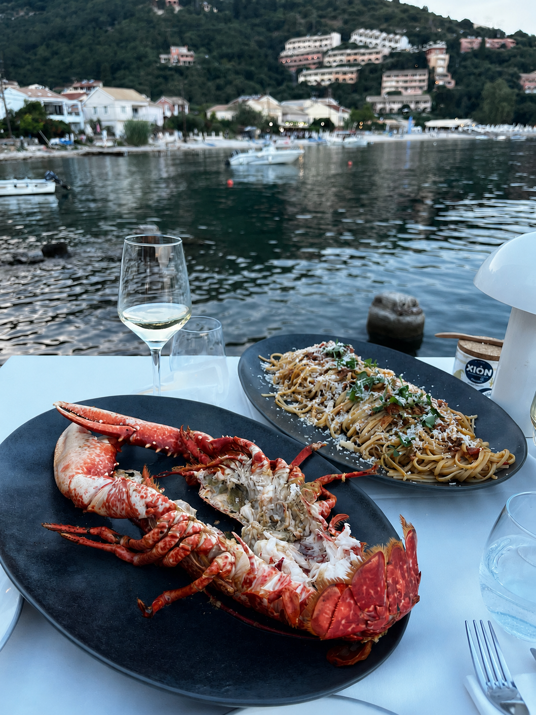 Lobster at The White House in Kalami Bay
